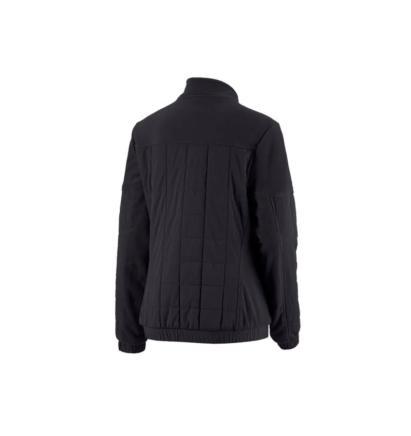 Hybrid fleece jacket e.s.concrete, ladies'