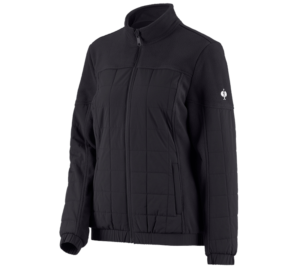 Hybrid fleece jacket e.s.concrete, ladies'