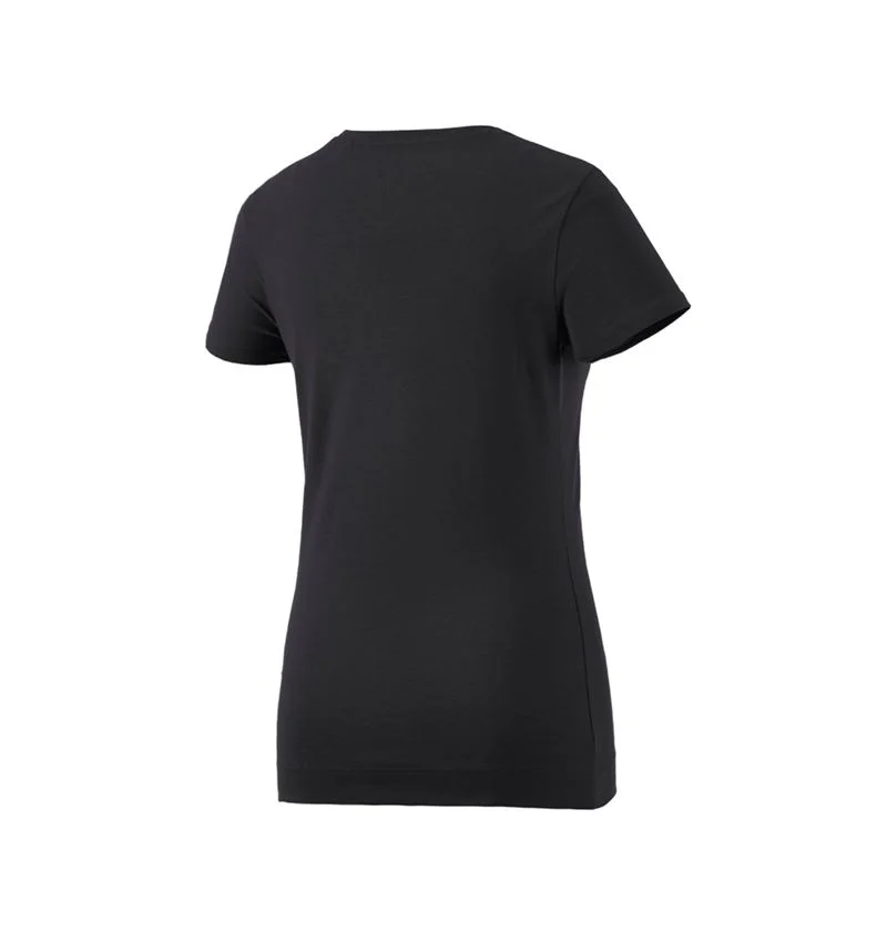 e.s. T-shirt cotton stretch, ladies'