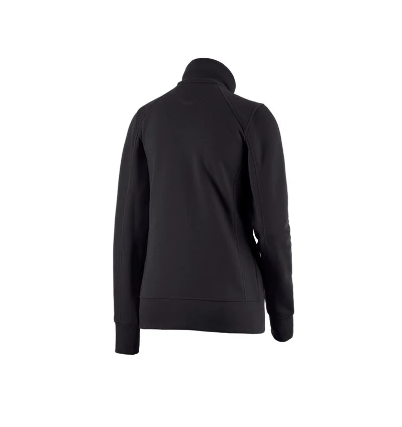 e.s. Sweat jacket poly cotton, ladies'