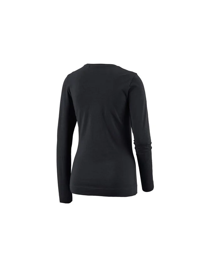 e.s. Long sleeve cotton stretch, ladies'