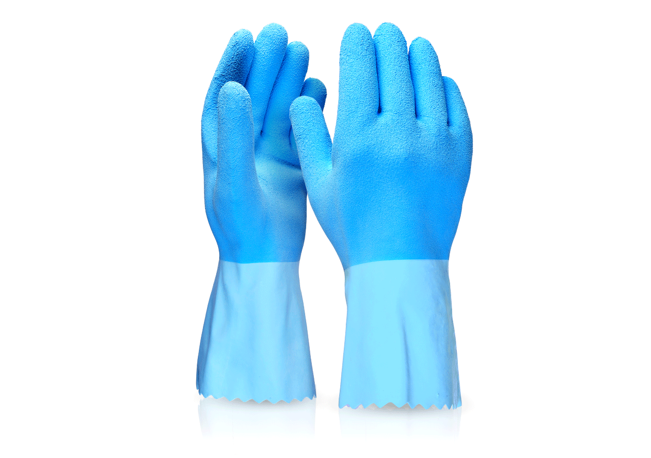 Latex special gloves Hy Blue