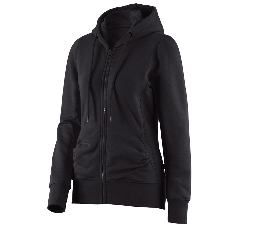 e.s. Hoody sweatjacket poly cotton, ladies'