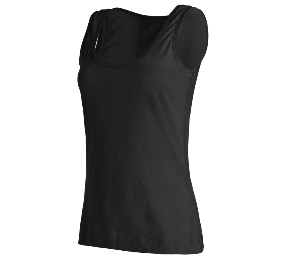 e.s. Tank top cotton stretch, ladies'
