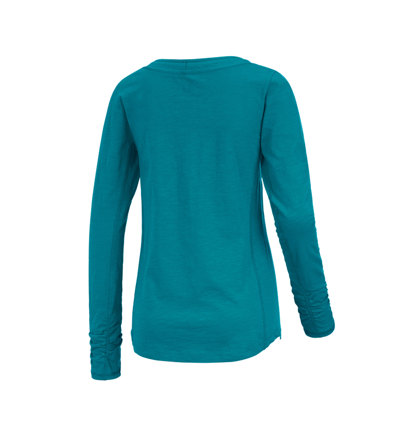 e.s. Long sleeve cotton slub, ladies'