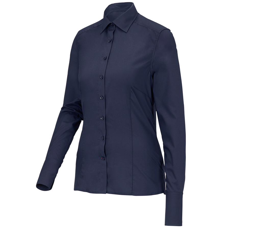 Business blouse e.s.comfort, long sleeved