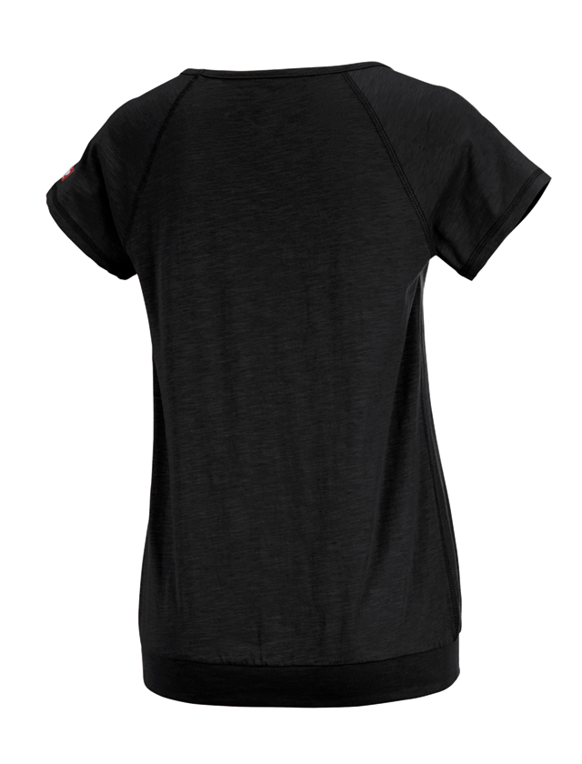 e.s. T-shirt cotton slub, ladies'