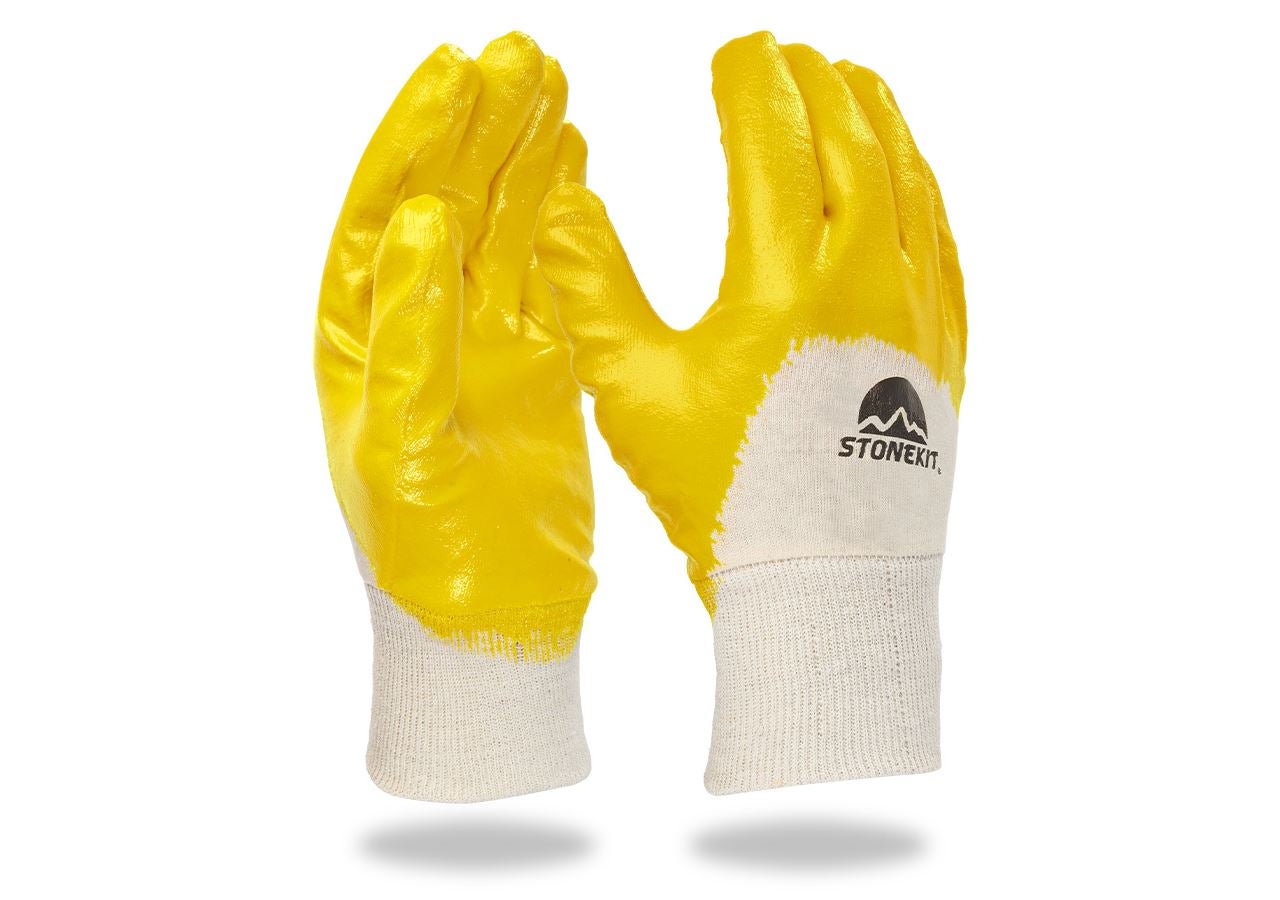 Latex gloves, knitted cuff, pack of 12