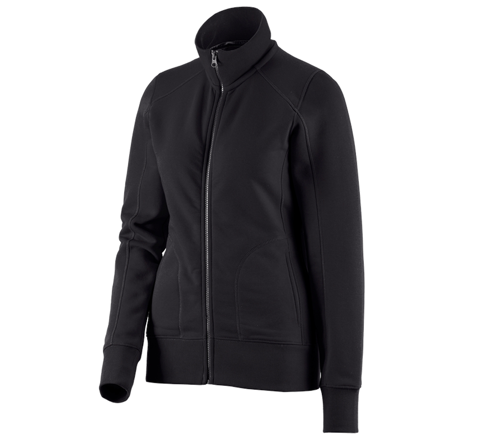 e.s. Sweat jacket poly cotton, ladies'