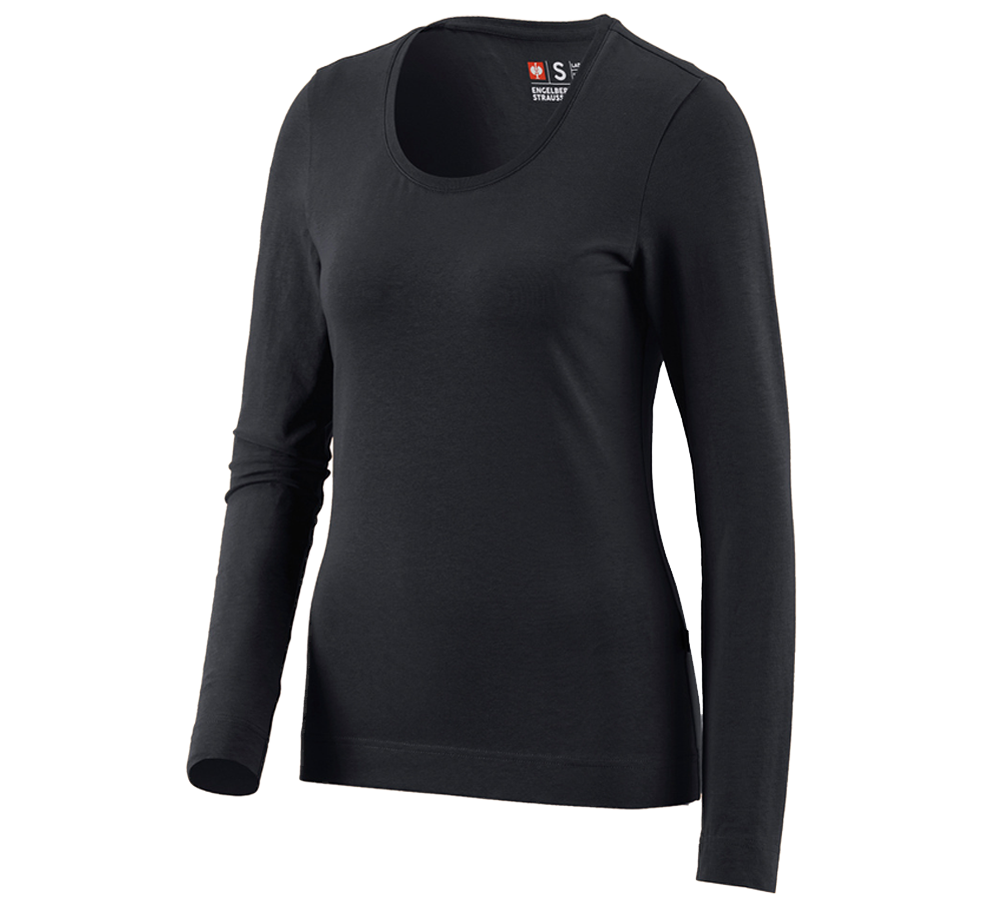 e.s. Long sleeve cotton stretch, ladies'
