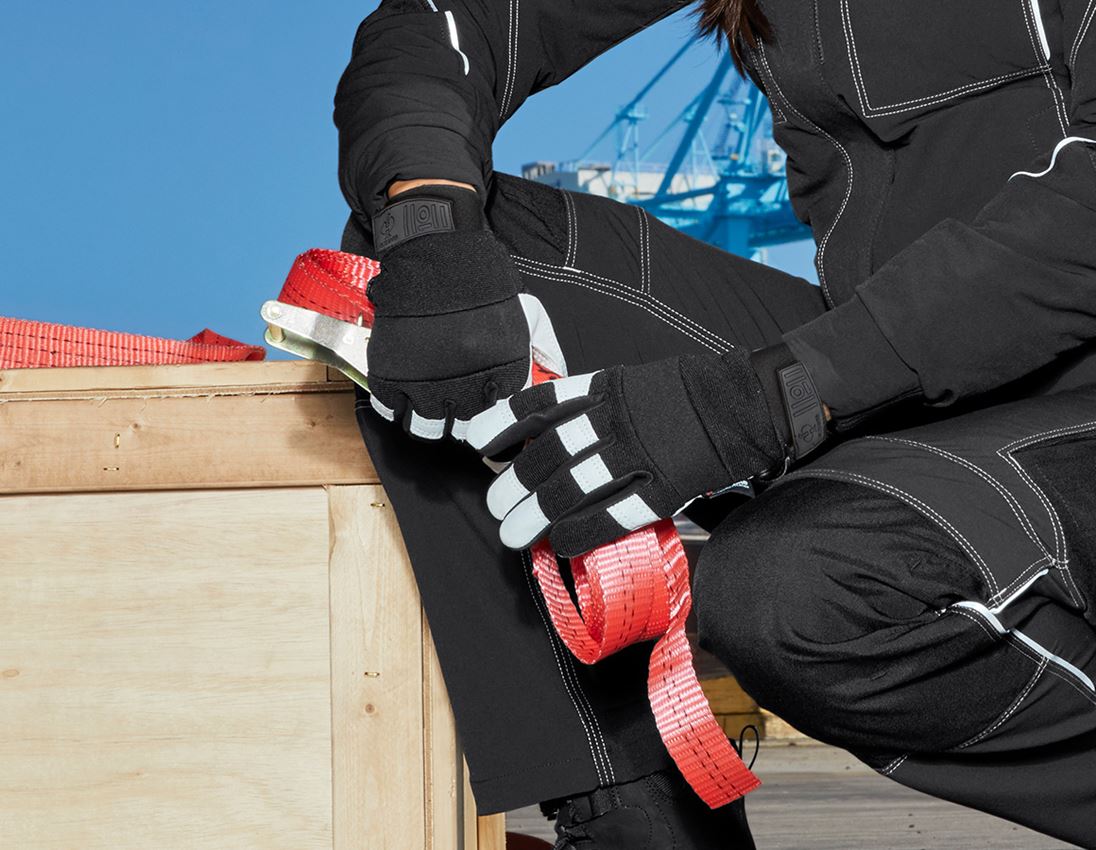 Full leather assembly gloves Ice