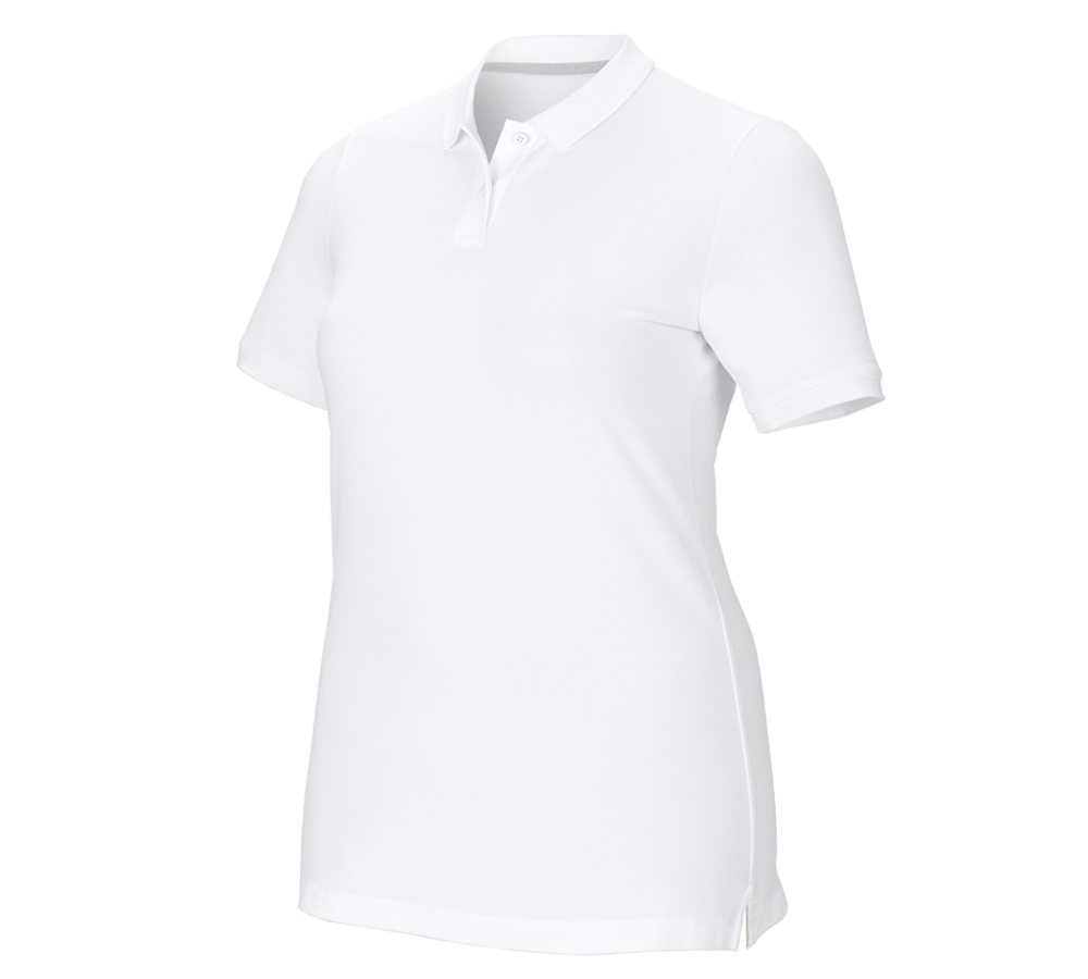 e.s. Pique-Polo cotton stretch, ladies', plus fit