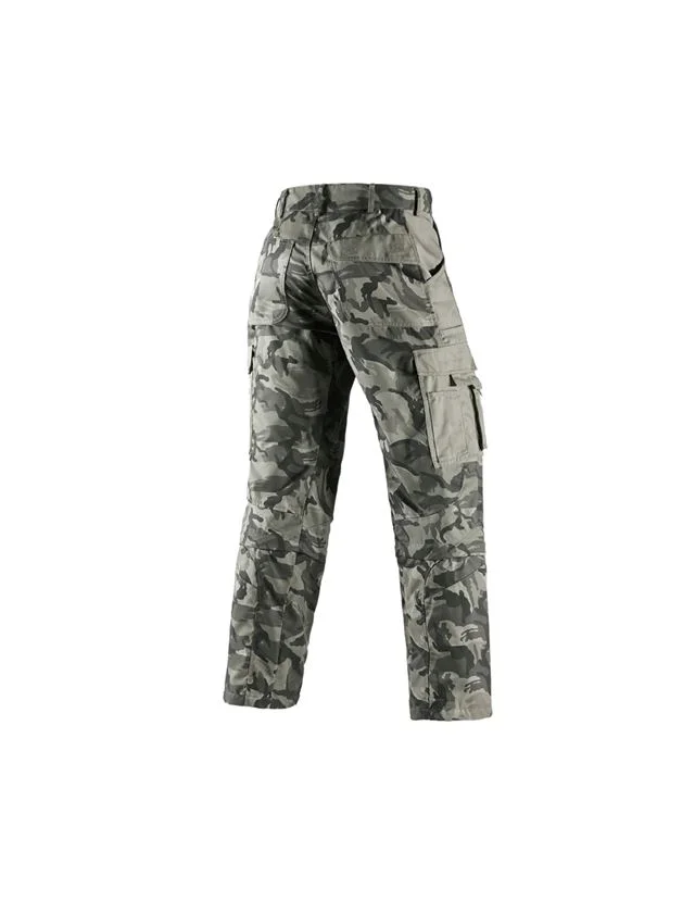Zip off trousers e.s. camouflage