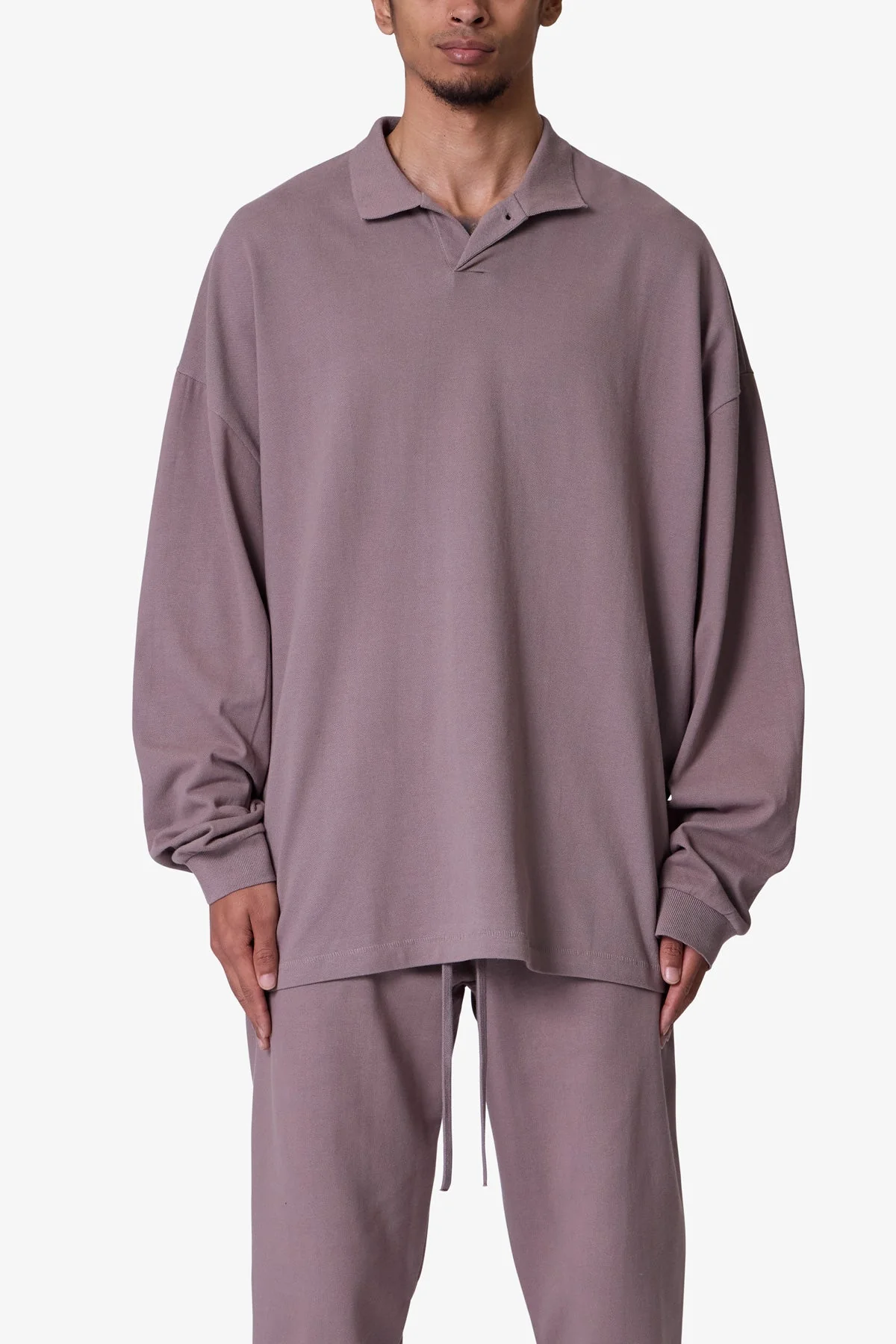 Every Day L/S Polo - Mauve