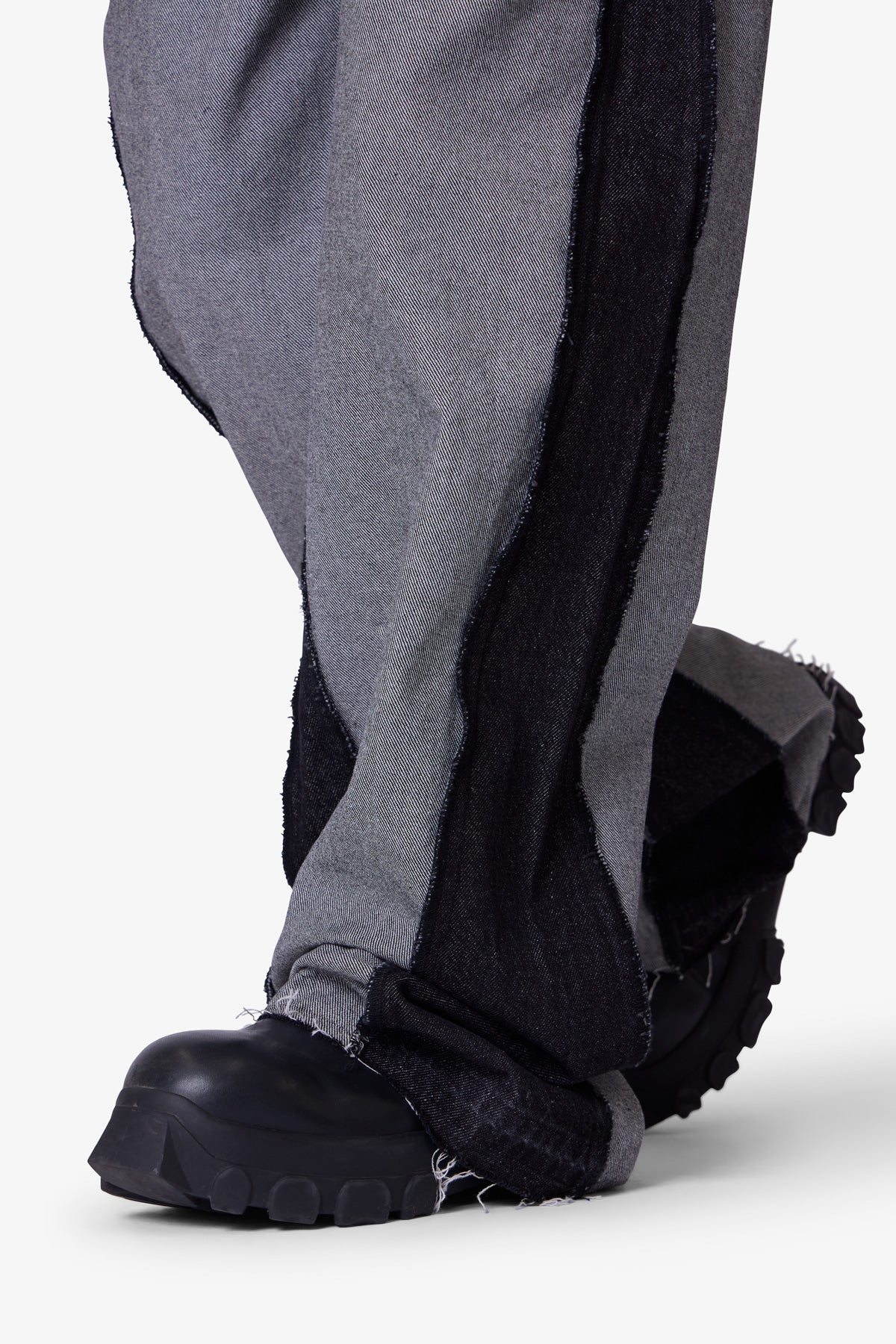 Inside Out Slip off Denim - Washed Black