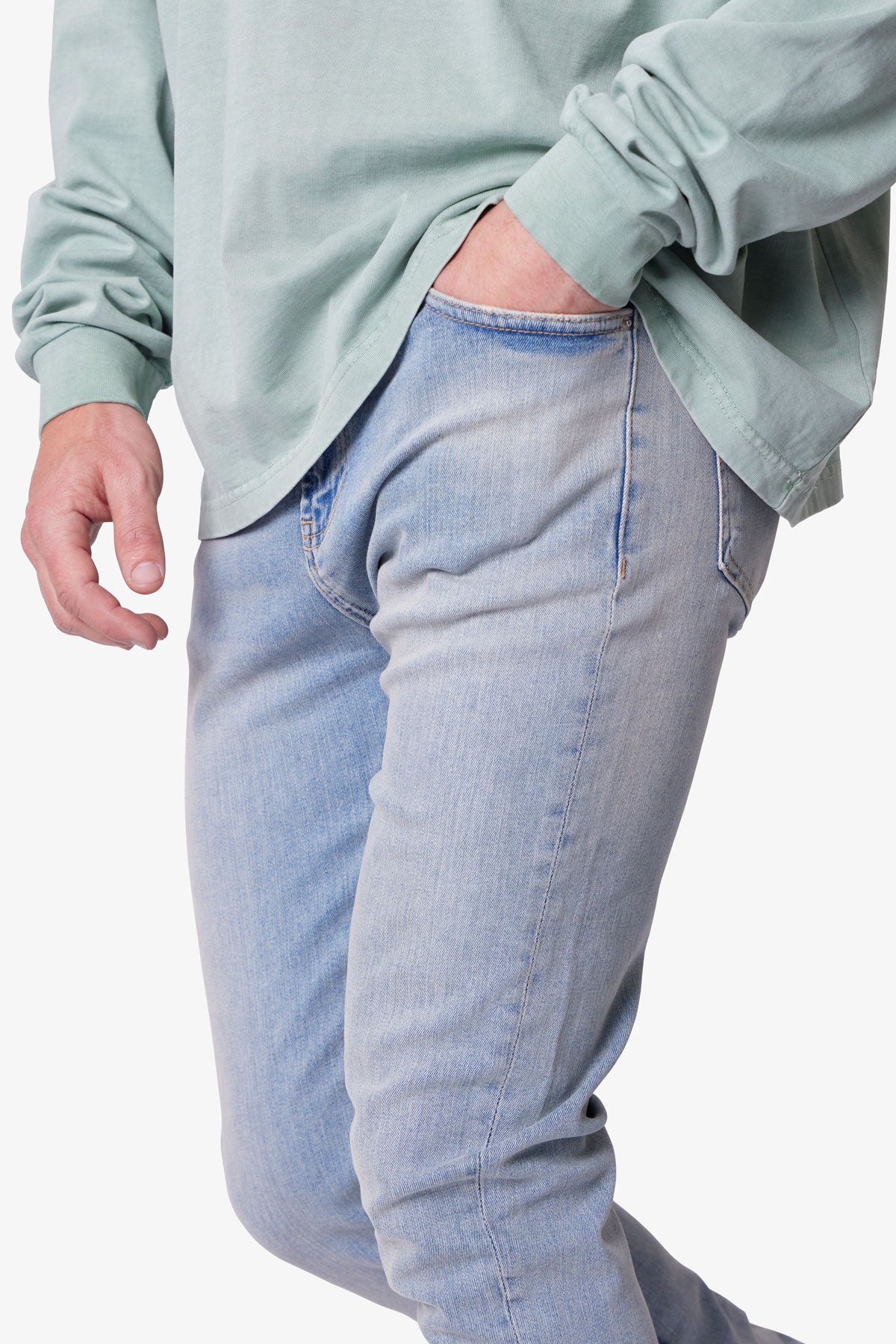 Skinny Denim - Light Sand Washed Blue