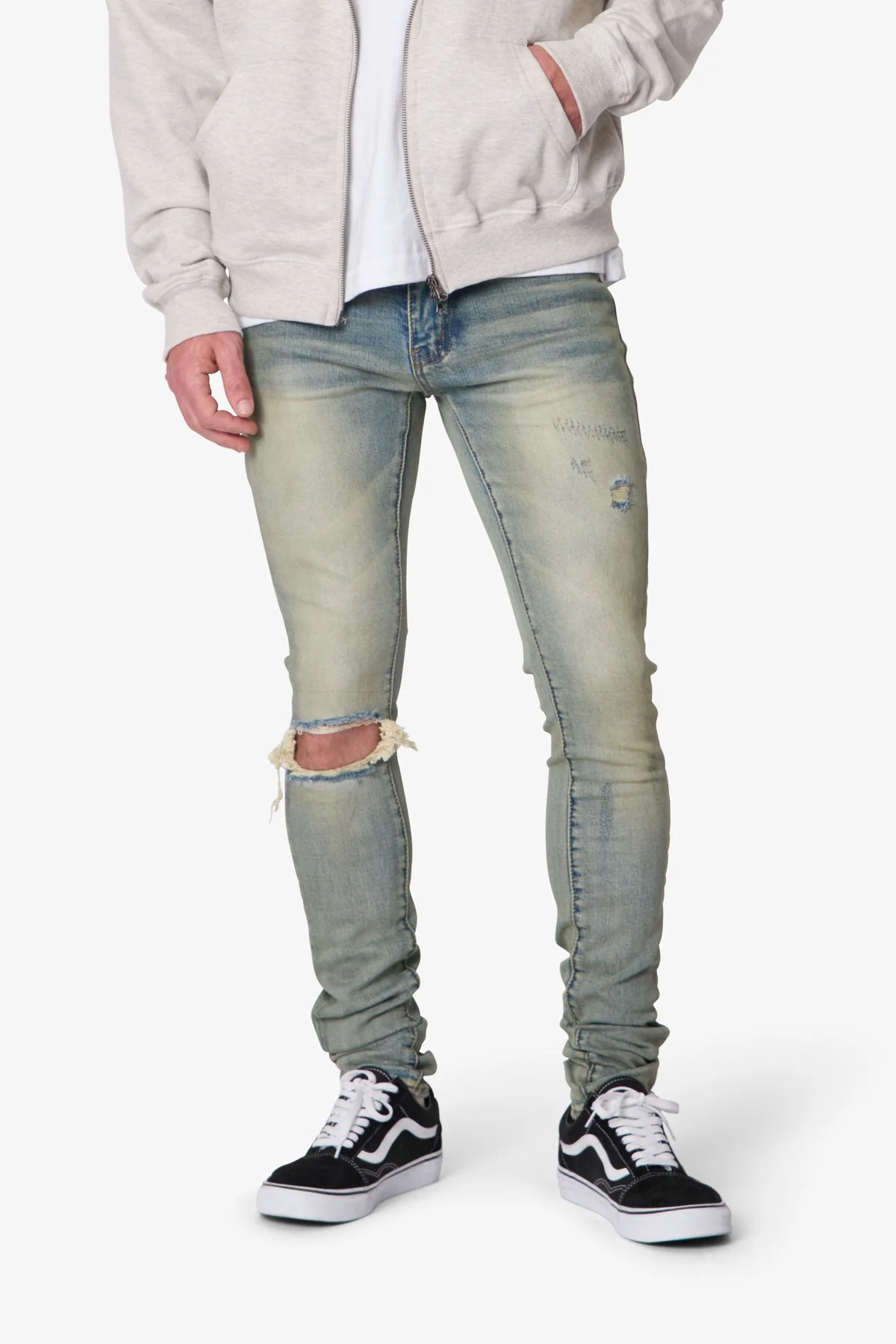 X721 Dusted Skinny Denim - 4th Day Sun Washed Blue
