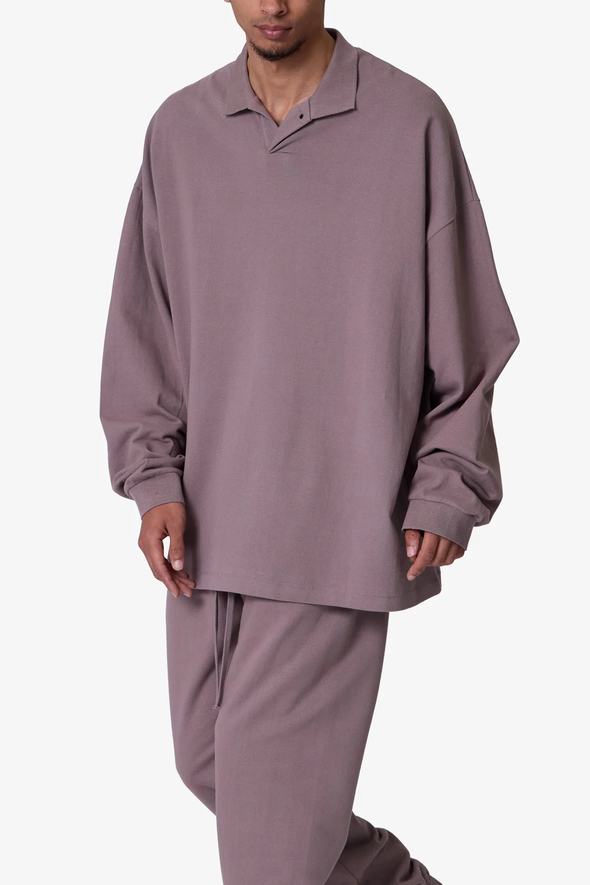 Every Day L/S Polo - Mauve