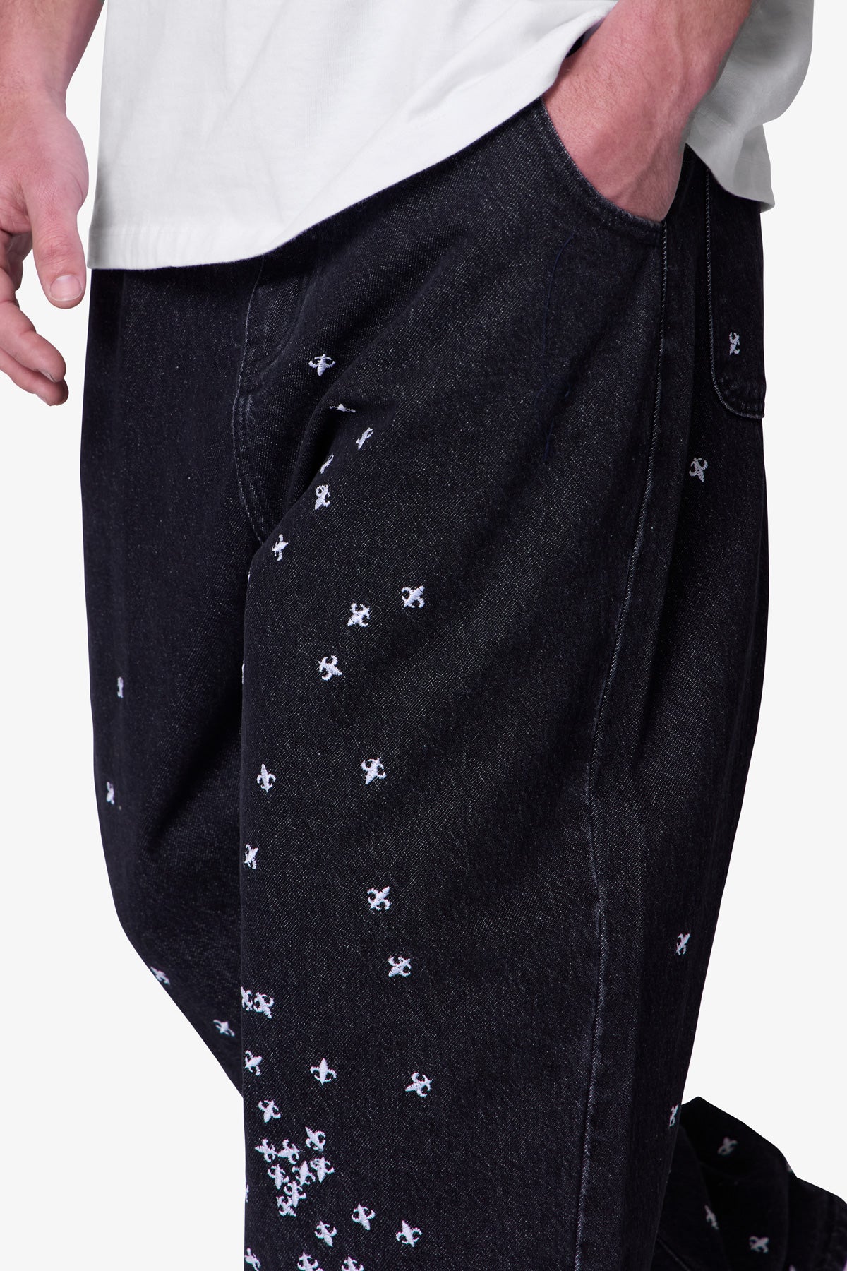 Ultra Baggy Le Fleur Denim - Black