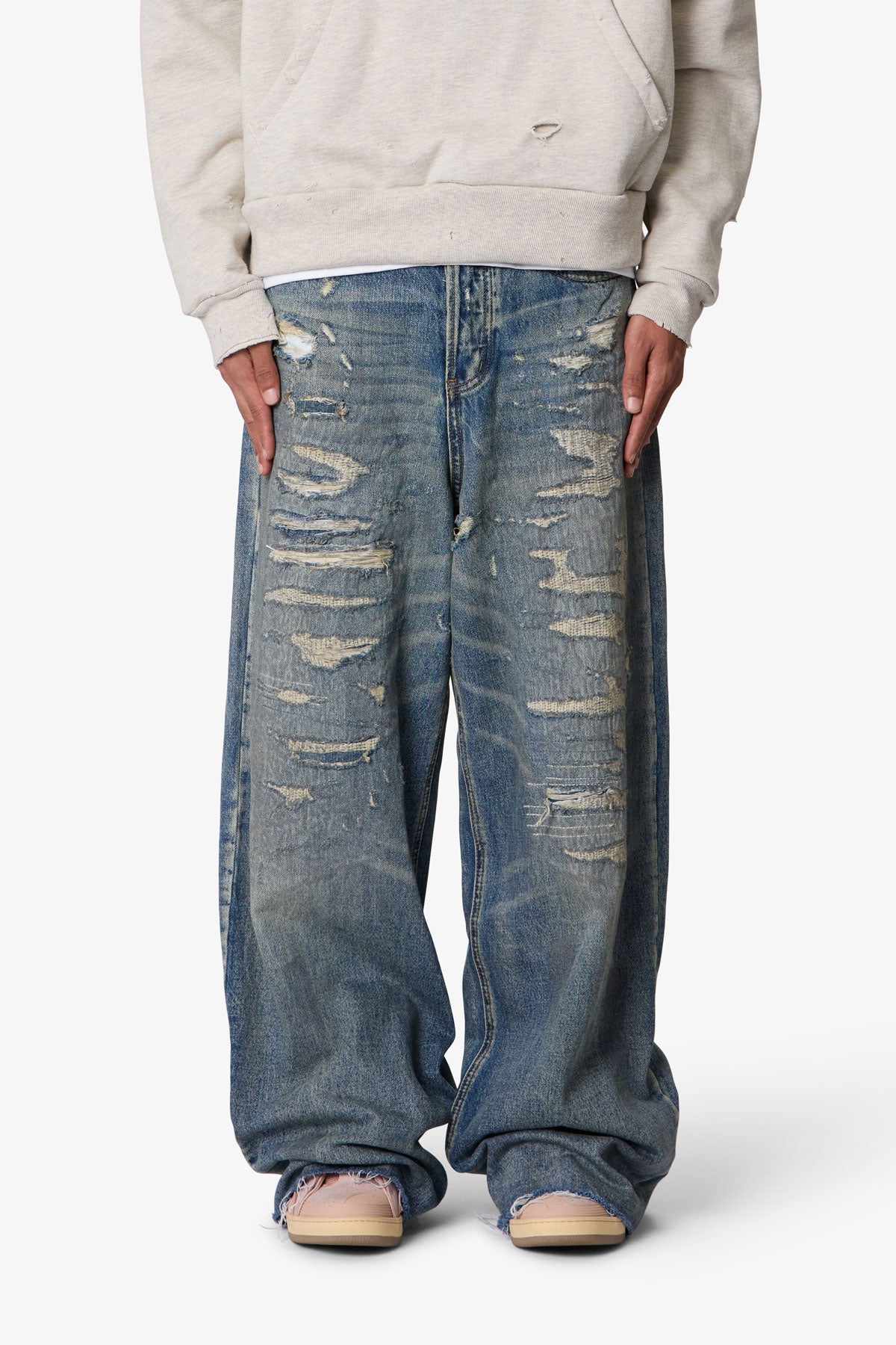 Ultra Repaired Rave Denim - Washed Blue