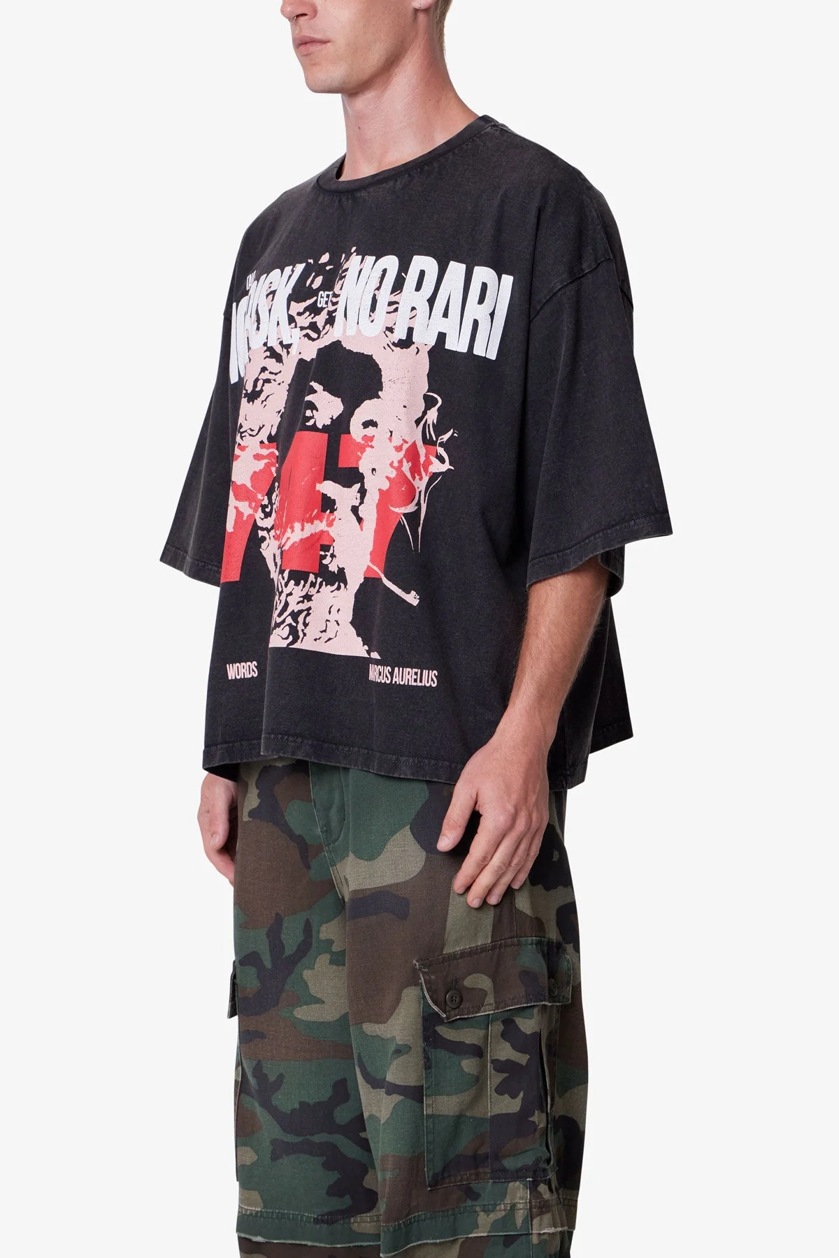 No Risk No Rari Print Tee - Black