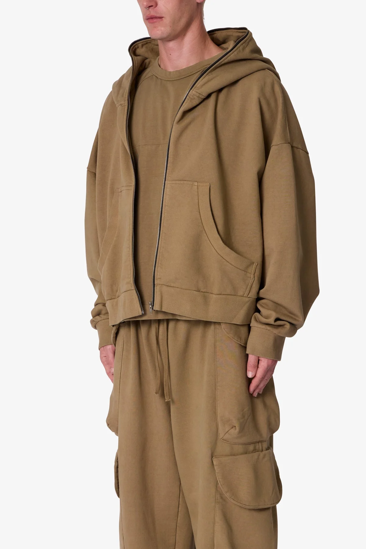 Full Zip Hoodie - Washed Earth