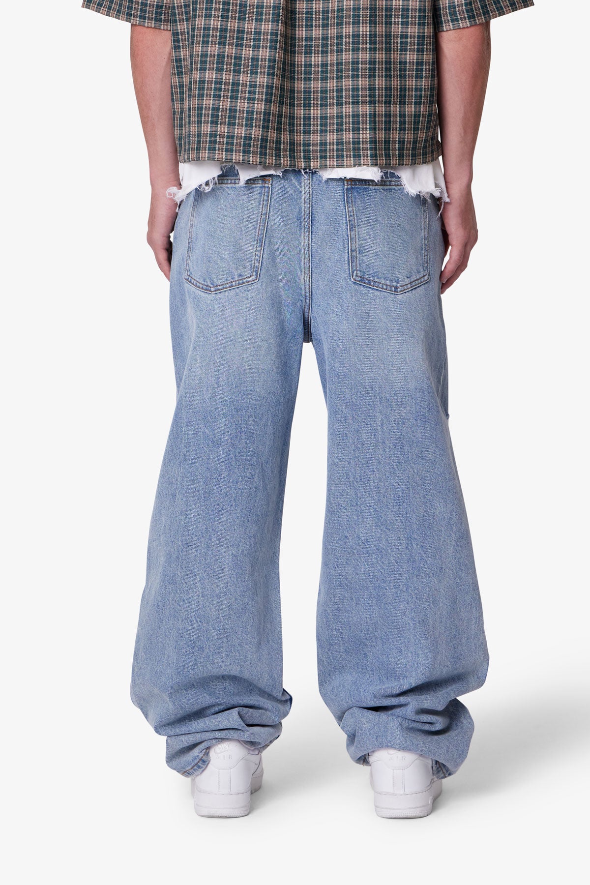 Ultra Baggy Blowout Denim - Washed Vintage Blue