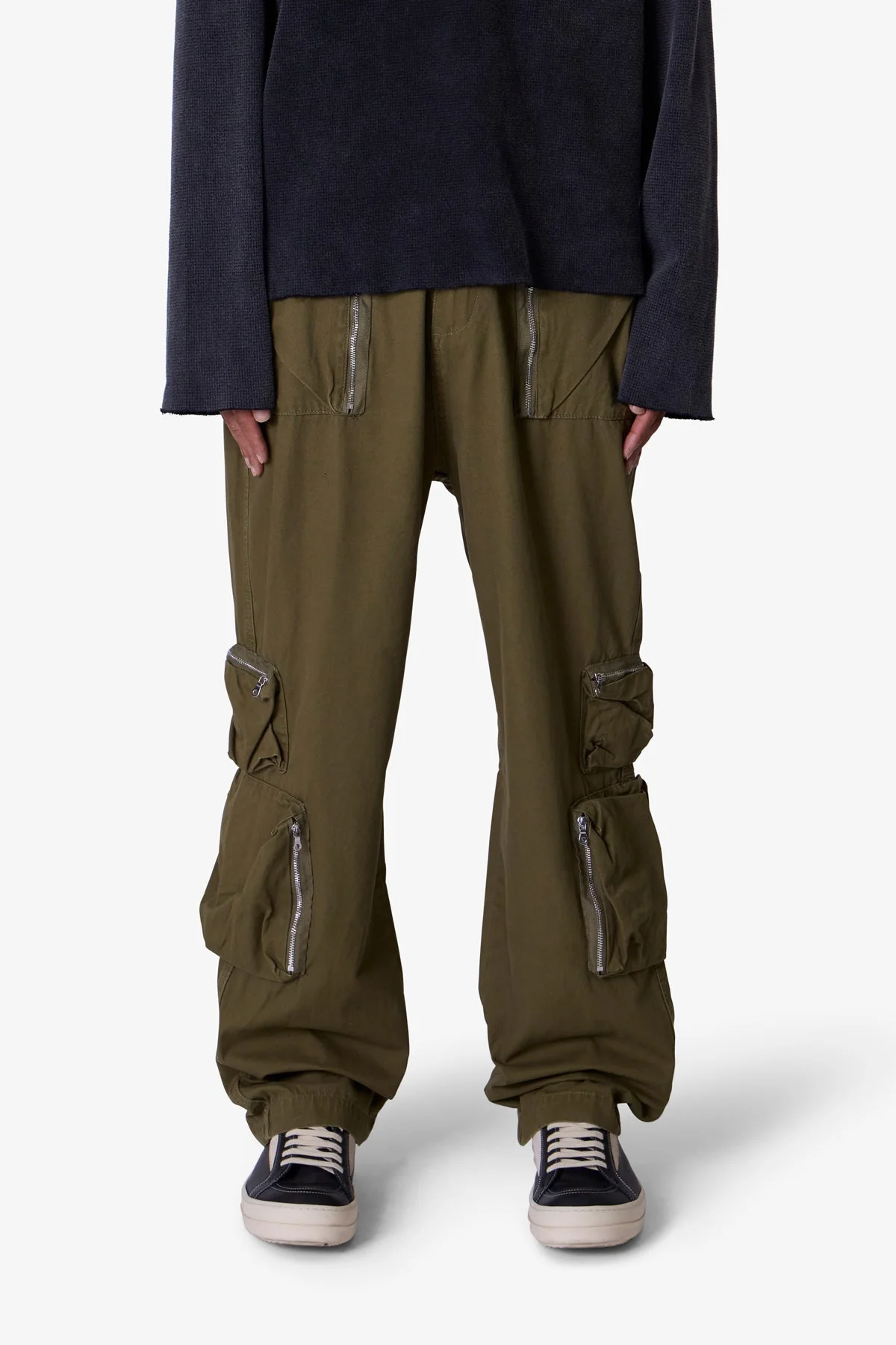 Ultra Baggy Tactical Cargo Pants - Olive