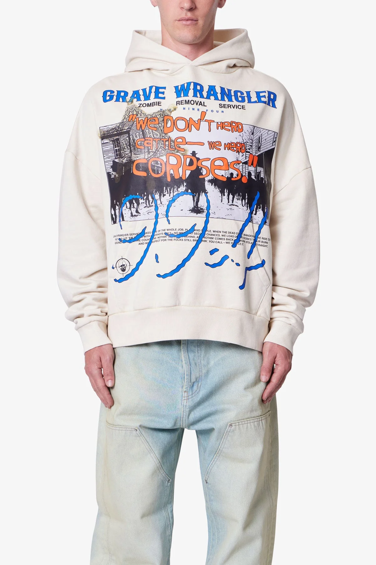 Grave Wrangler Hoodie - Off White