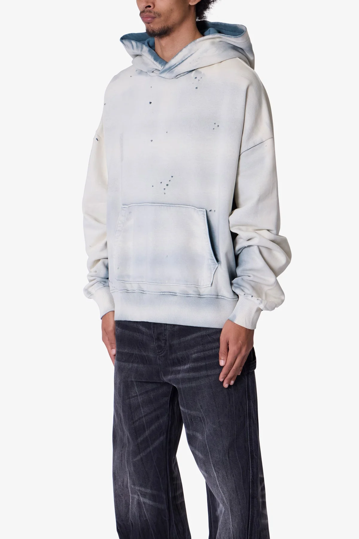 Sprayed Hoodie - Blue