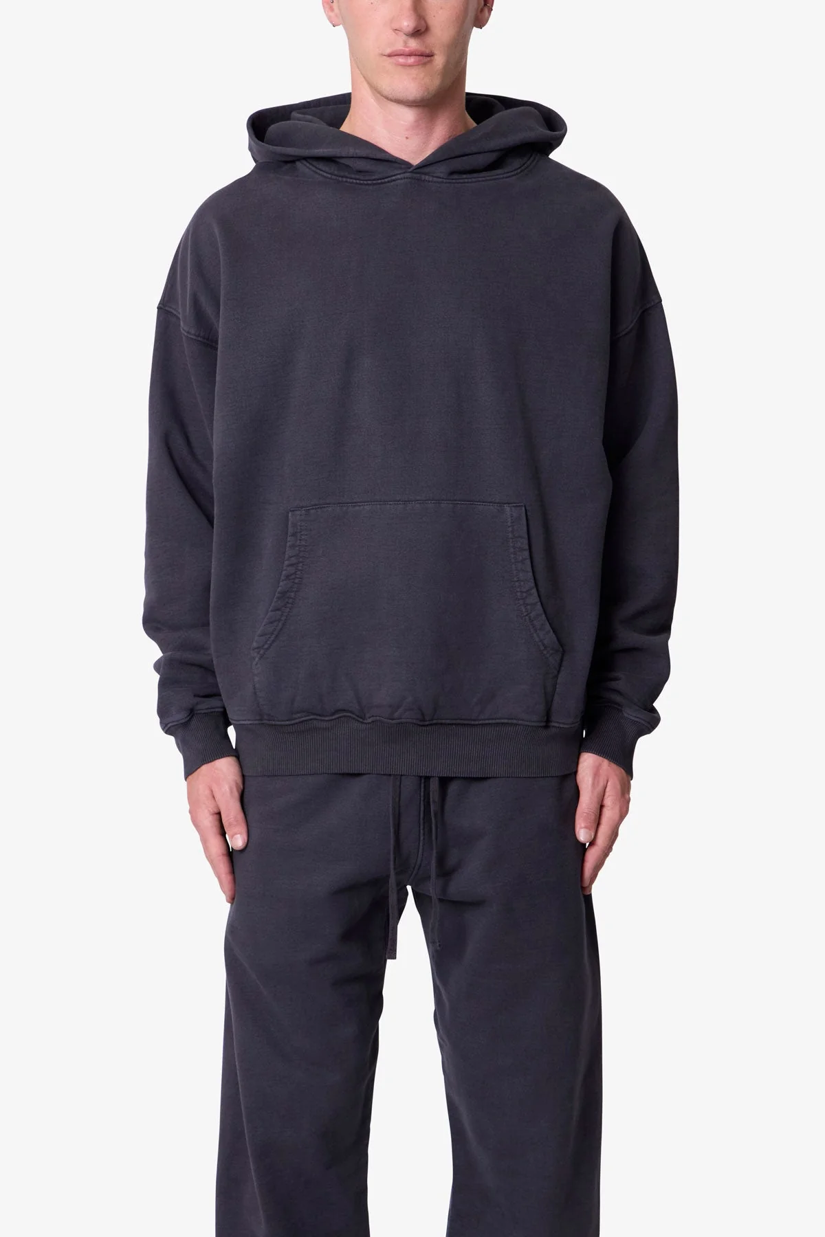 Heavy Basic Hoodie - Washed Black