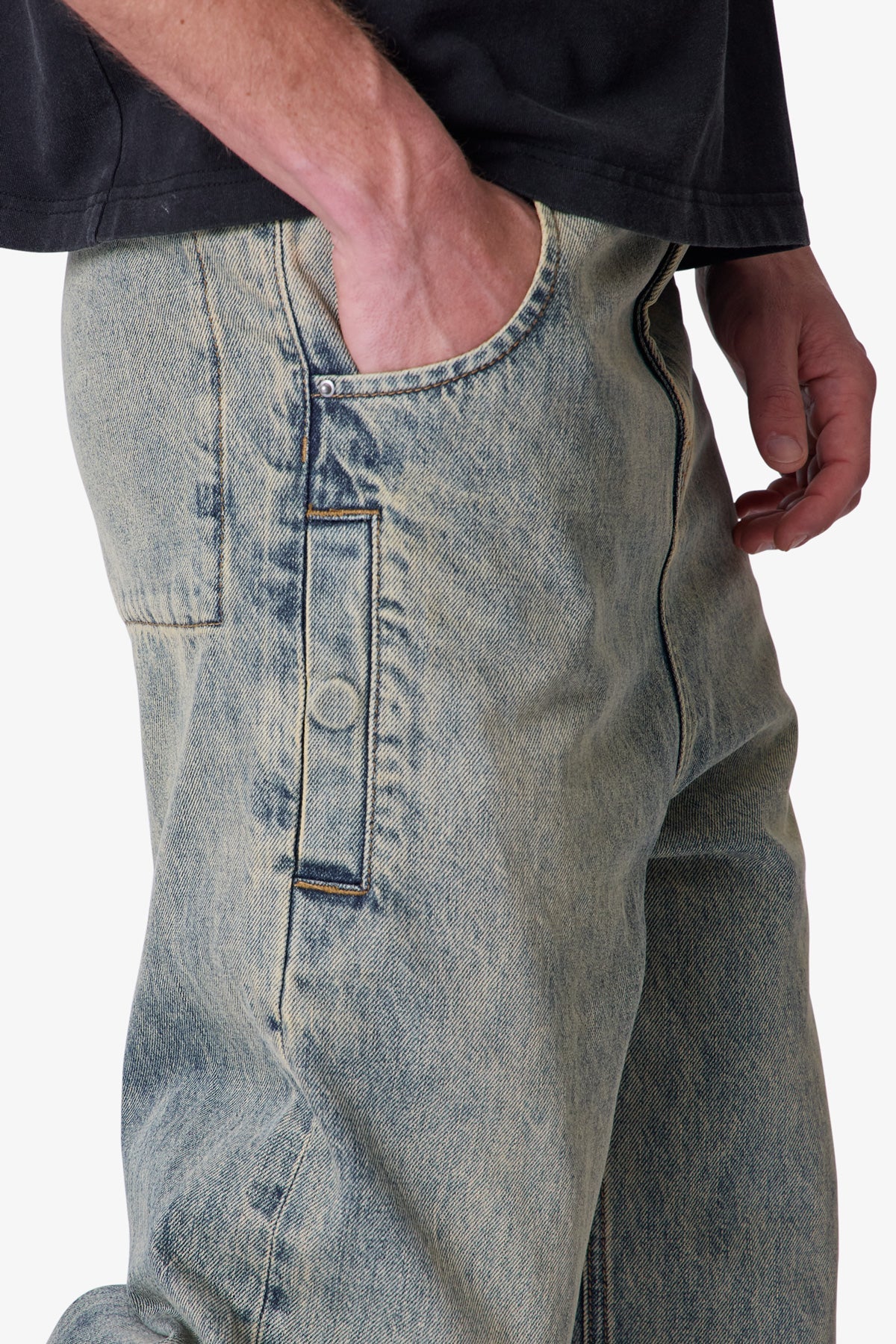 Baggy Moto Denim - Vintage Blue