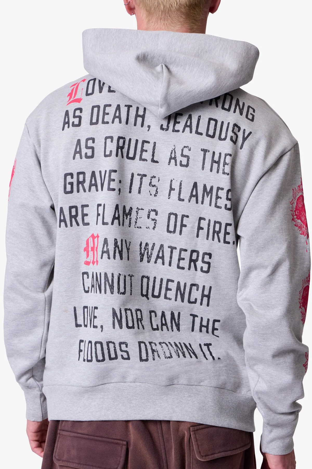 Burning Desire Hoodie - Marled Grey