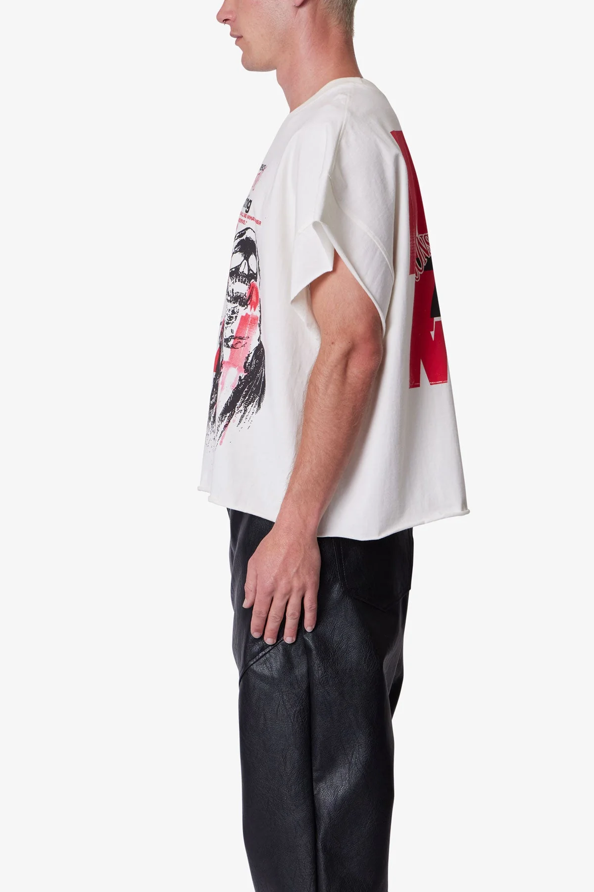 Grim Cutoff Tee - Off White