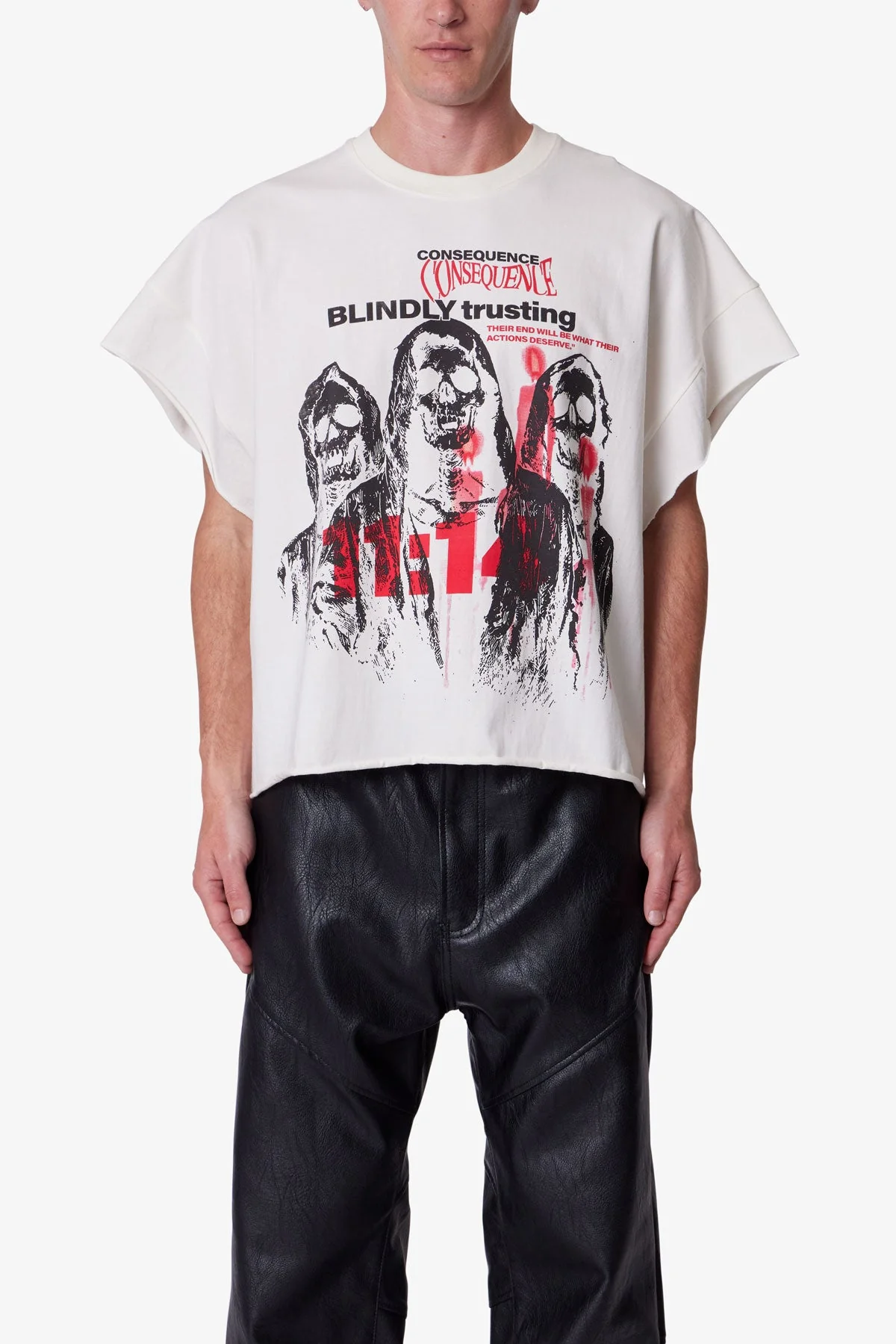 Grim Cutoff Tee - Off White