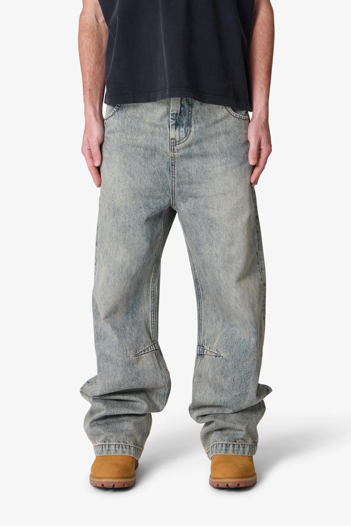 Baggy Moto Denim - Vintage Blue