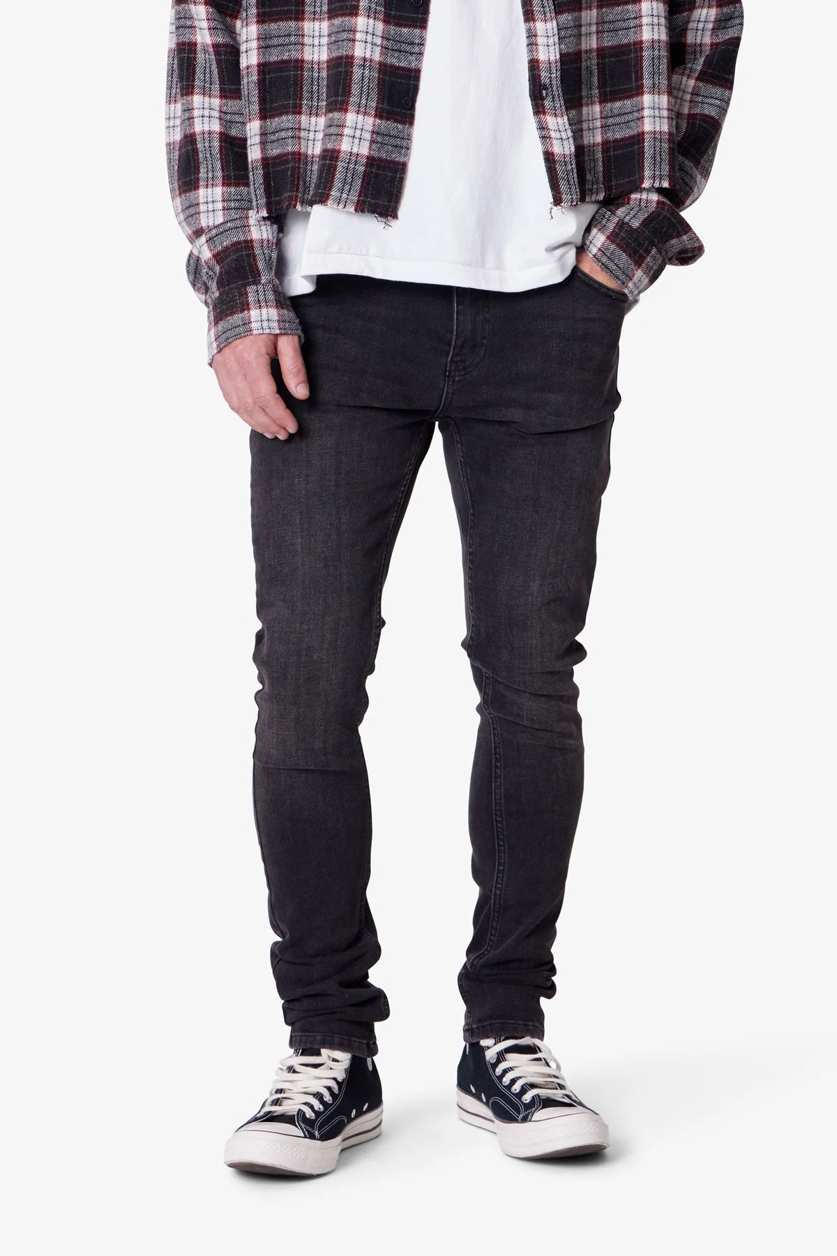 Skinny Denim - Stone Wash Black