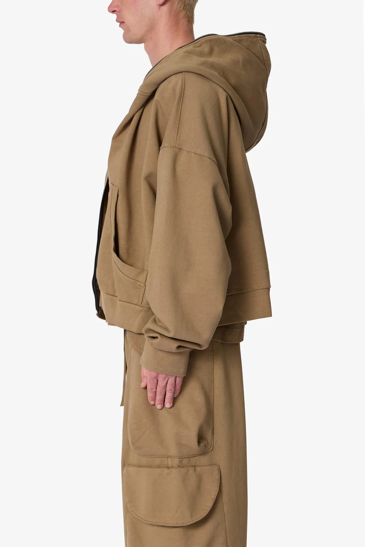 Full Zip Hoodie - Washed Earth