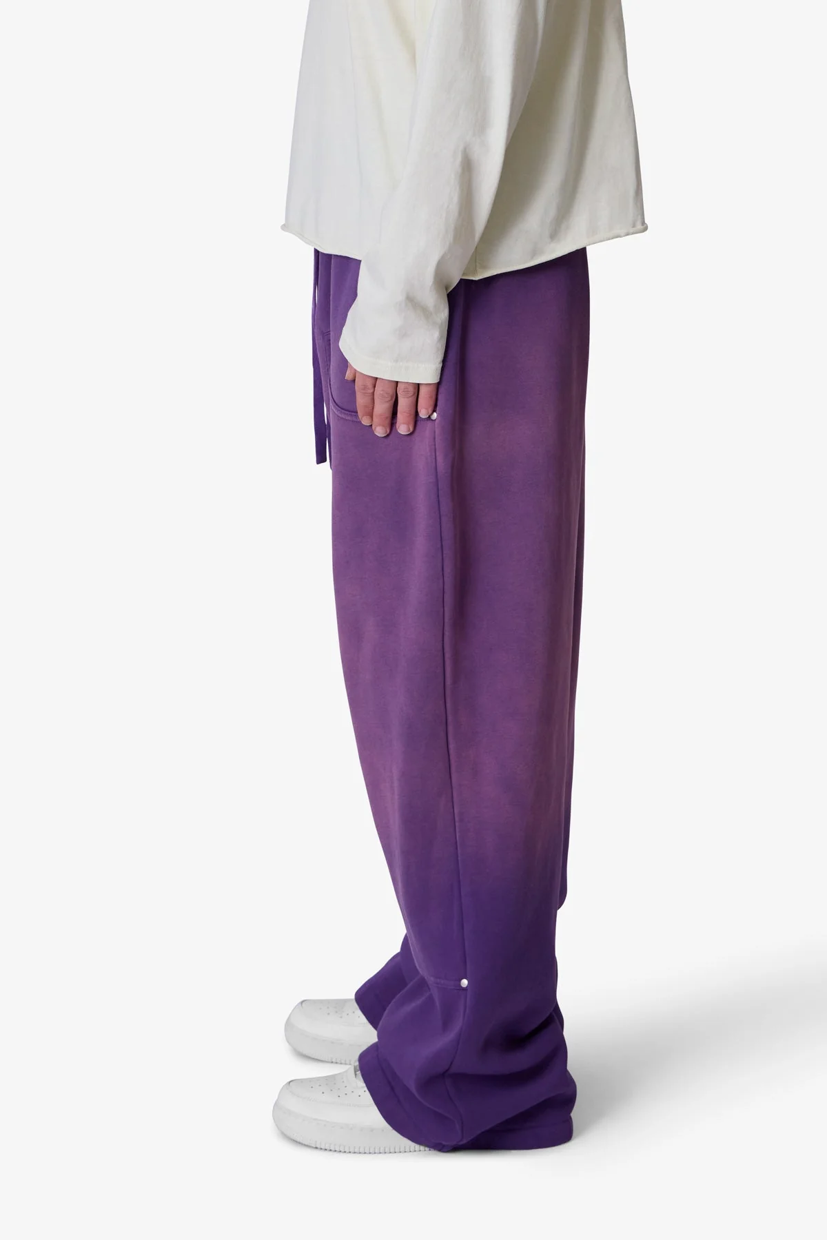West Double Knee Sweatpants - Purple