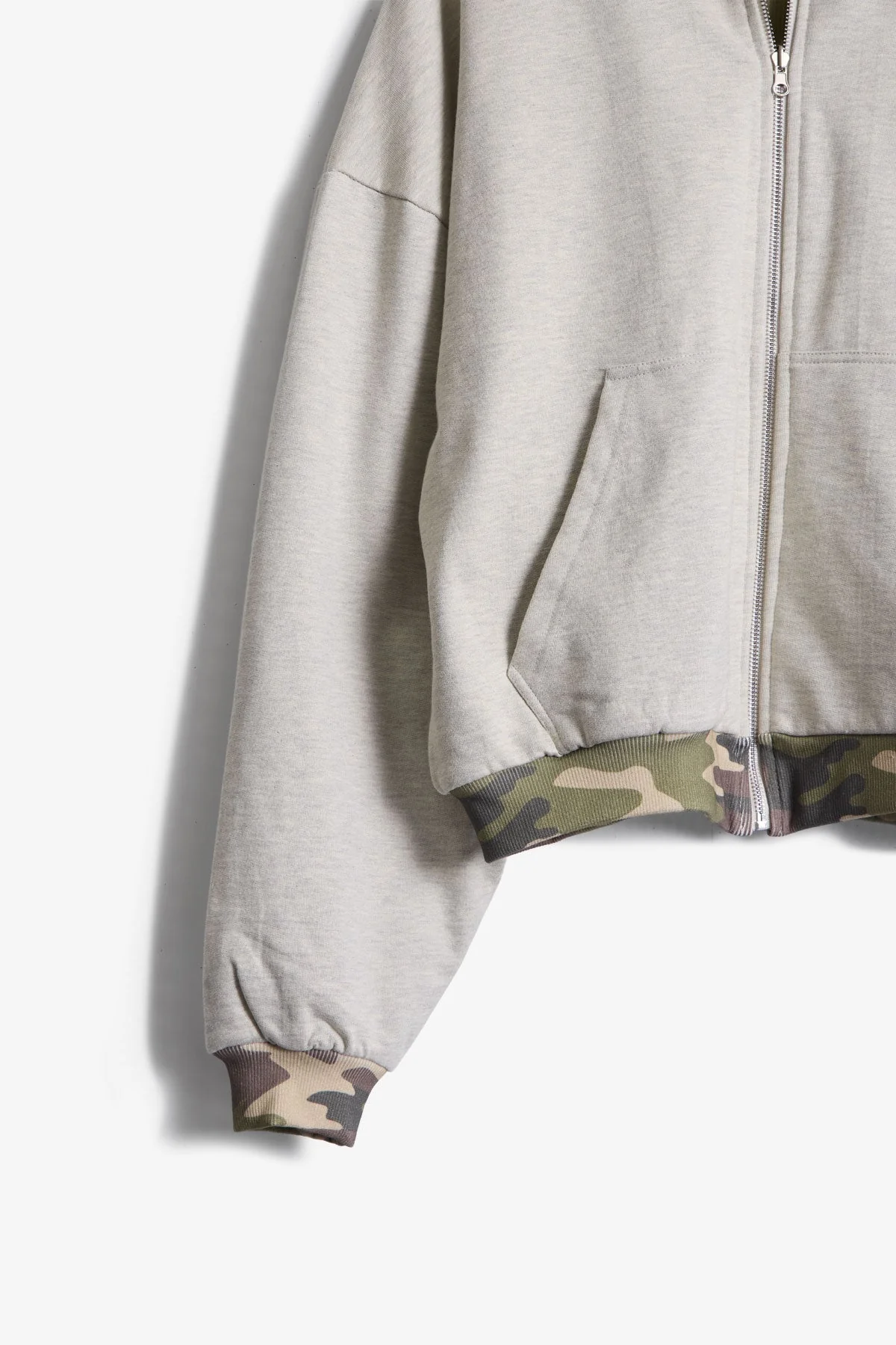 LWH Reversible Hoodie - Heather Grey