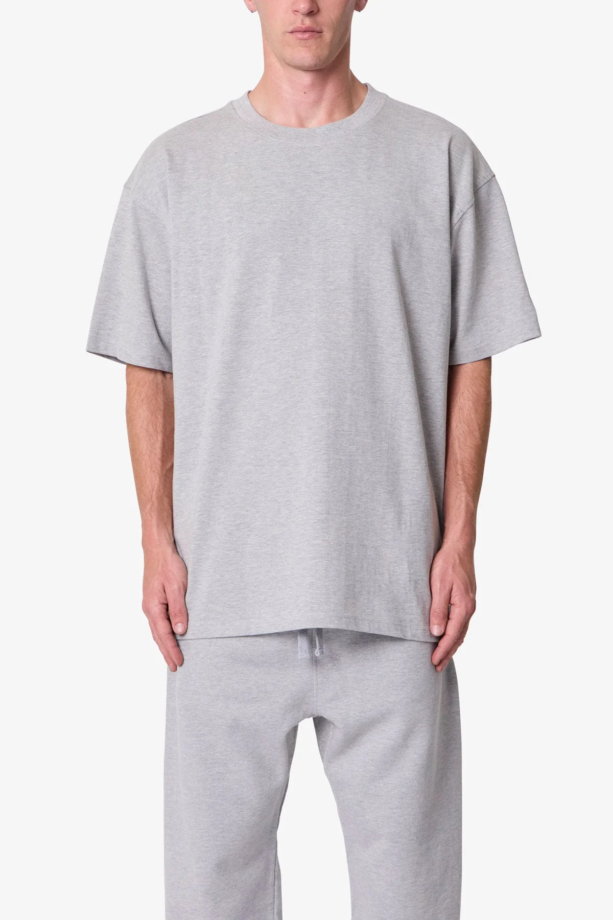 Heavy Basic Tee - Marled Grey