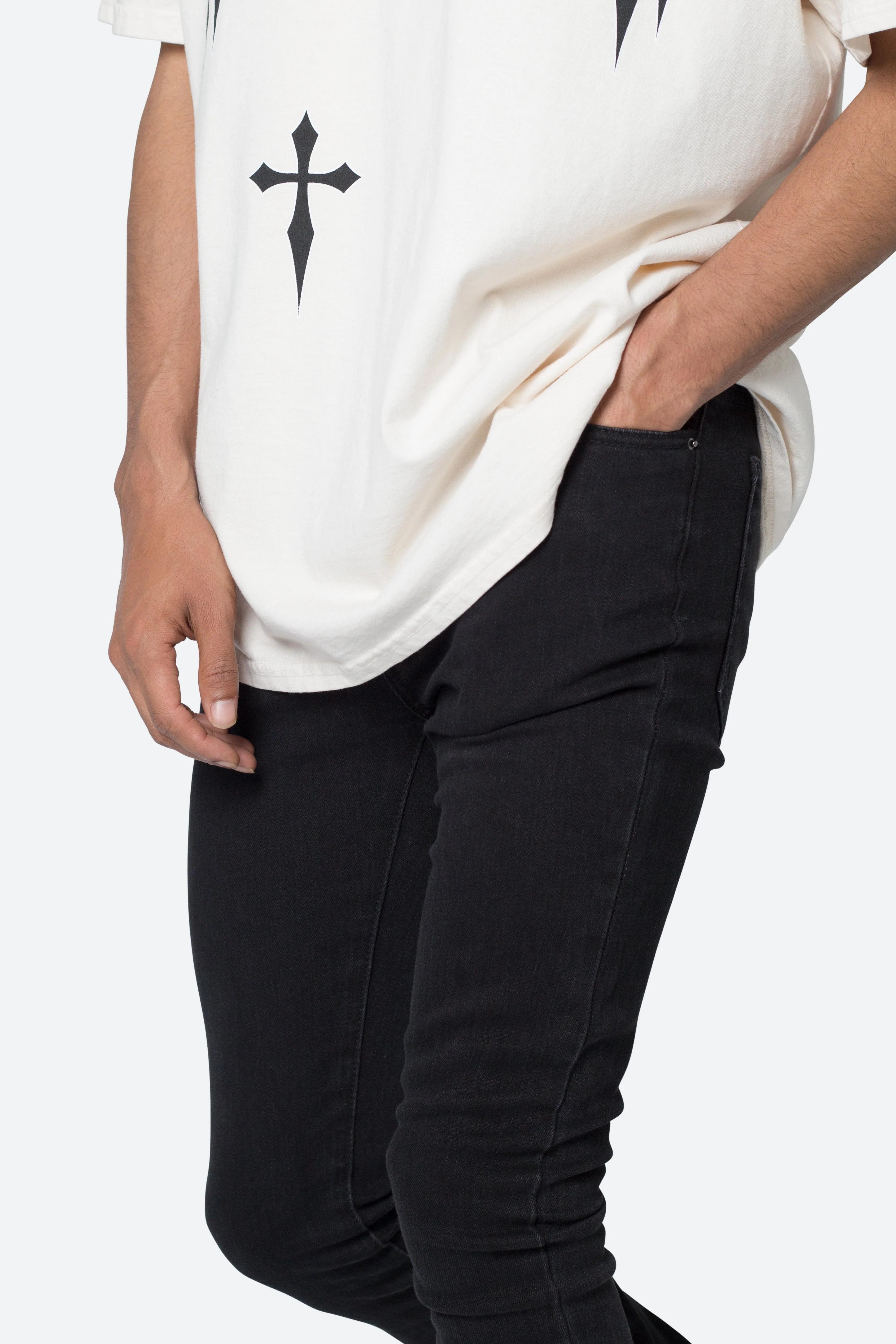 X514 Skinny Stacked Denim - Black