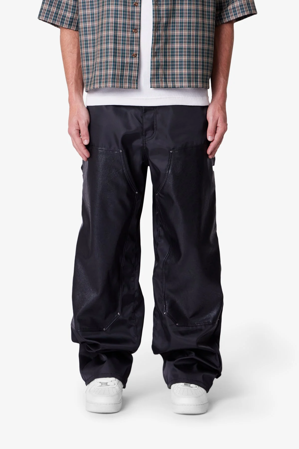 Ultra Baggy Nylon Work Pants - Black