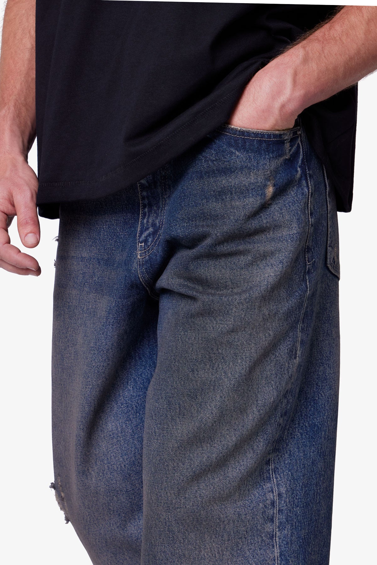 Ultra Baggy Oil Denim - Medium Blue