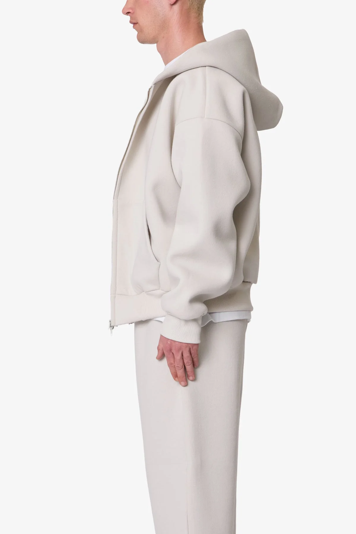 Stiff Lounge Zip Up Hoodie - Grey