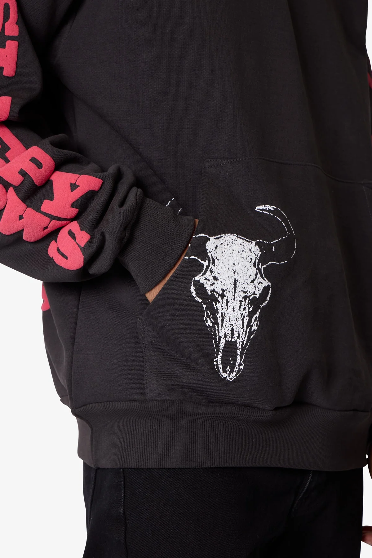 Bullskull Hoodie - Washed Black