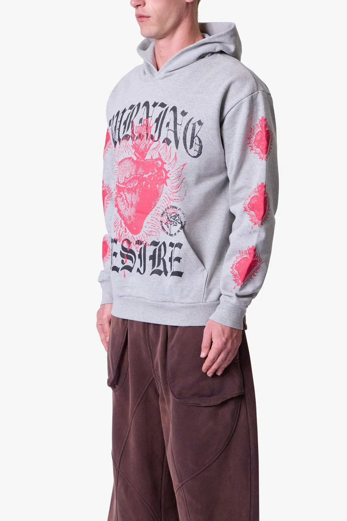 Burning Desire Hoodie - Marled Grey