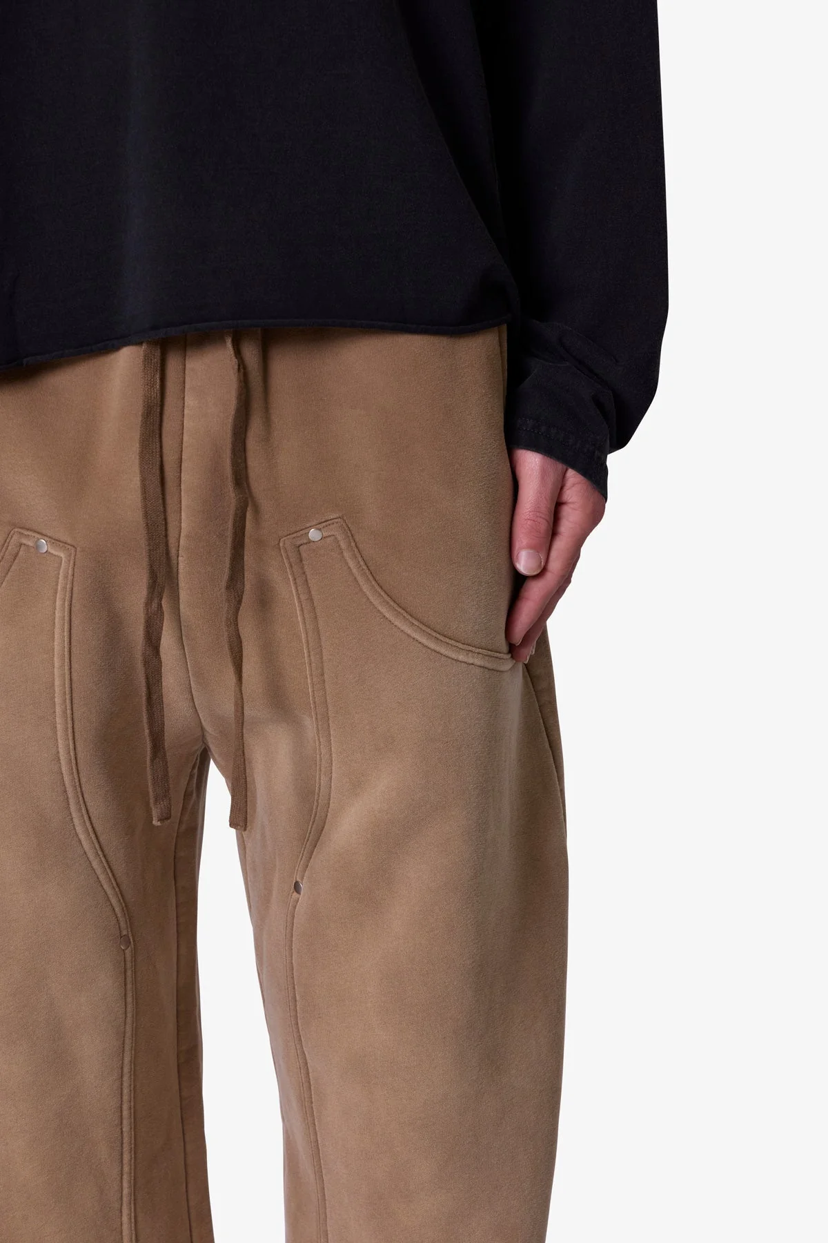 West Double Knee Sweatpants - Tan