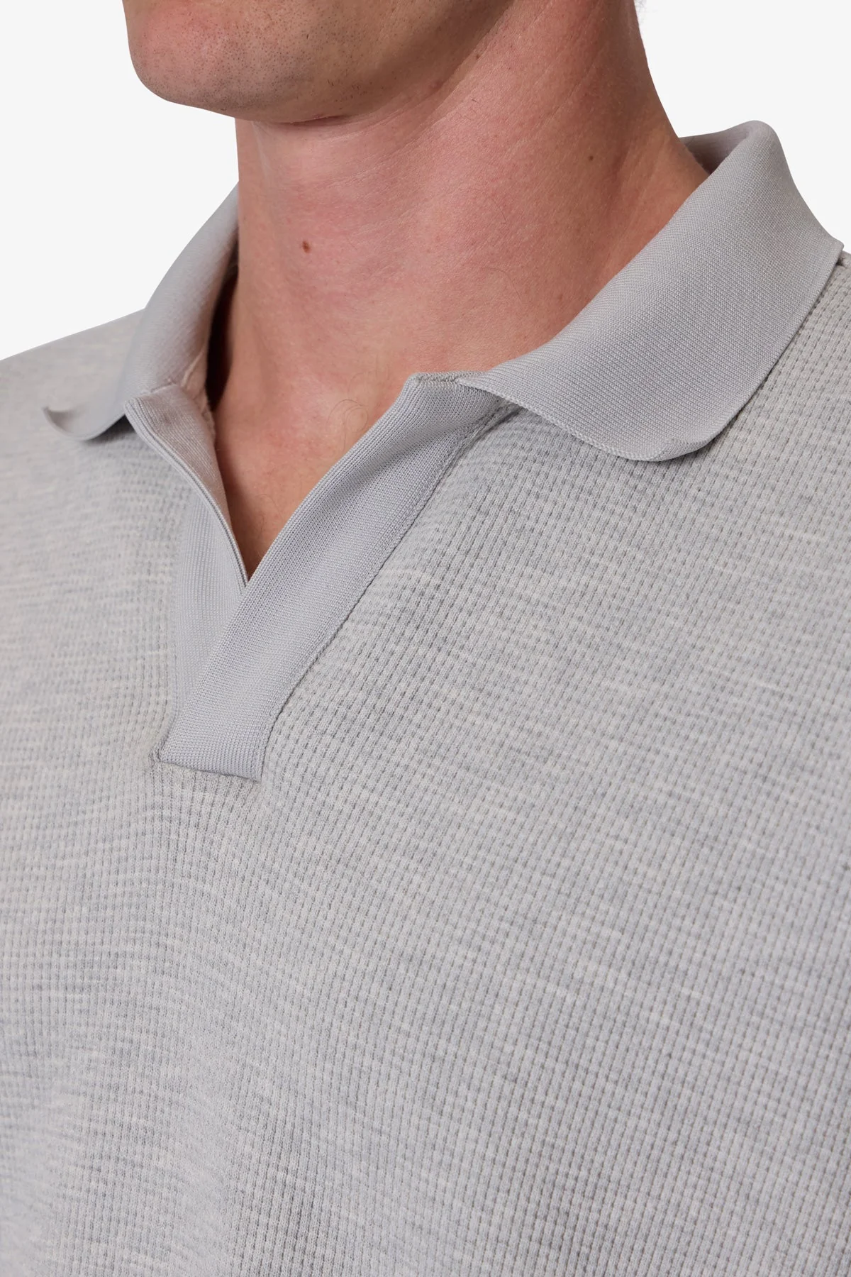 Polo Thermal L/S Shirt - Heather Grey