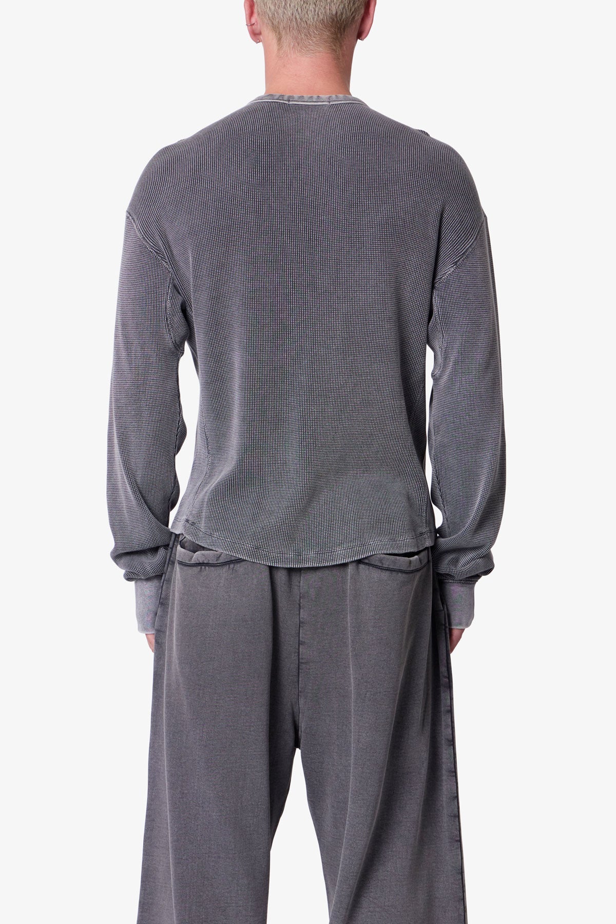 Washed Thermal L/S Tee - Vintage Black